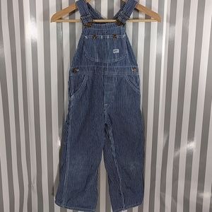 Lee Overalls Striped Train Conductor Size 4T